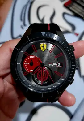 Jam Tangan Ferrari Scuderia Red Rev Evo Original