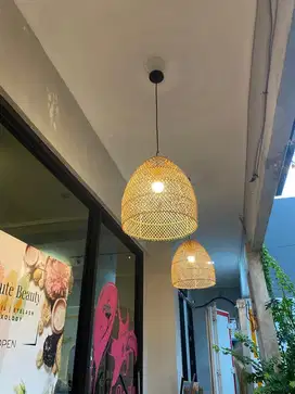 Lampion rotan asli