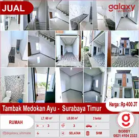 Rumah Baru 2 Lantai Di Tambak Medokan Ayu Surabaya