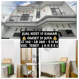 JUAL KOS KOST KOSAN KOSTAN 17 KAMAR TEBET JAKARTA SELATAN