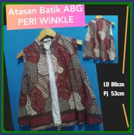 Atasan Batik Tanpa Lengan ABG