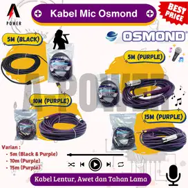 Kabel Mic / Microphone Premium 5m (Hitam)