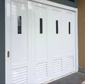 Pasang pintu ruko / pintu garasi henderson sliding lipat | Bandung