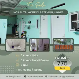 Butuh Investor! Rumah Kos 6 Kamar Dekat UNNES, Tinggal Terima Hasil!