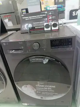 LG WM FRONT LOADING 9 KG BLACK