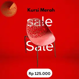 Kursi Plastik Merah