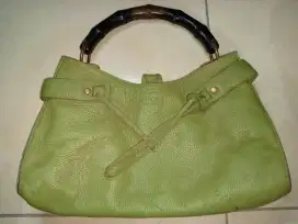 Tas kulit Gucci Bamboo original made in Italy