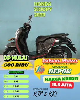 HONDA SCOOPY TAHUN 2020 promo gratis balik nama syarat berlaku yaah