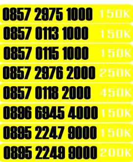 NOMOR CANTIK INDOSAT TRI TRIPLE 000