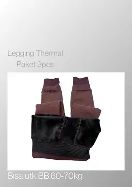 Legging Thermal ( isi 3 pcs ) ukuran di foto
