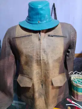 Jaket kulit fashion pria