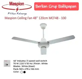 Maspion MCF48-100 - Kipas Angin Plafon 48 Inci ( Baru - Bergaransi )