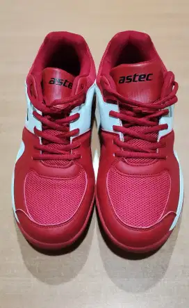 Sepatu Bulutangkis ASTEC Original Limited Edition Merah Putih Uk. 45