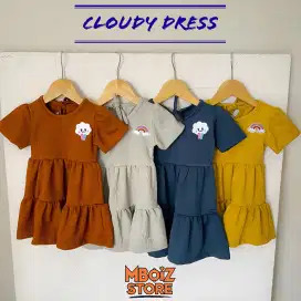 Cloudly Dress Anak ( READY STOK, TINGGAL ORDER, NO COD, NO NEGO )