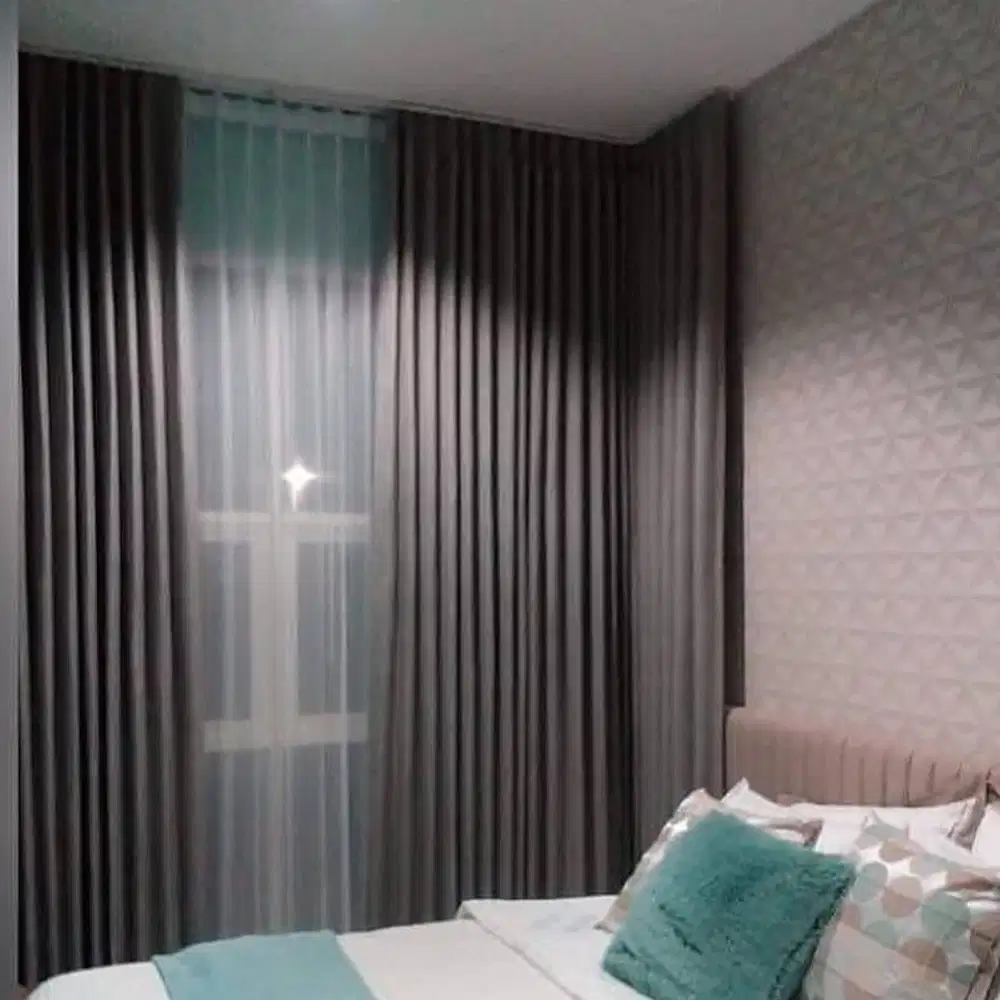 Jual Gorden Jendela Minimalis Tirai Gordyn Blackout Hordeng Custom