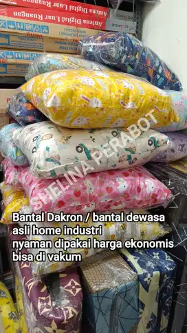 Bantal guling full Dakron asli