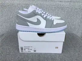 sepatu nike air jordan 1 low - wolf grey