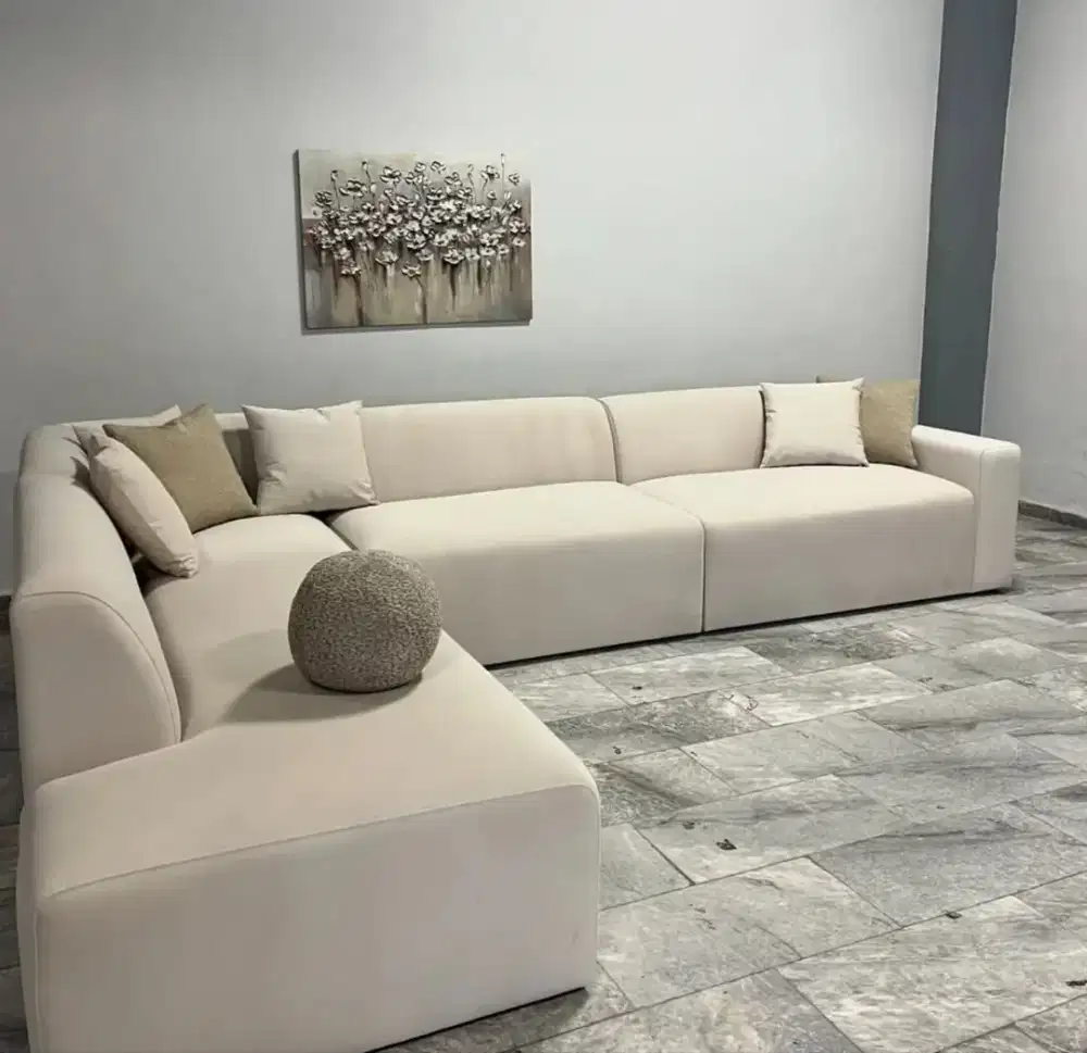 Sofa L besar minimalis