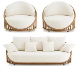Sofa cask kayu jati