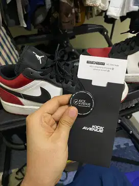 Air jordan 1 low bredtoe (fullset original with tag kick avenue)