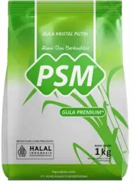 PSM Gula Pasir PCK kemasan 1.000 Gram