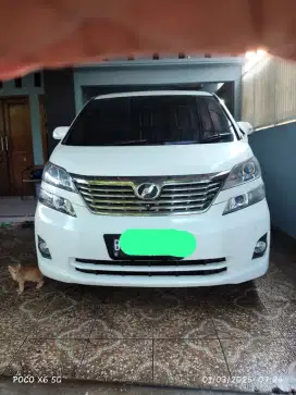 Vellfire 2010 putih type tertinggi pajak hidup panjang