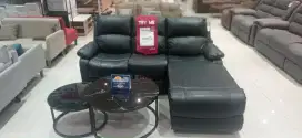 Sofa L Kulit (Free Meja dan Kirim)