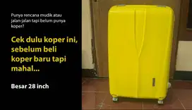 Koper merk LUGGO 28 inch, 4 pasang Roda