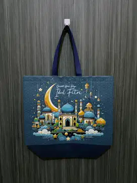 Tas Spunbond Laminasi Idul Fitri 31x40x15 Goodie Bag Lebaran Motif