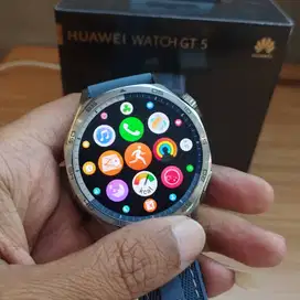 NEW JAM HUAWEI SMARTWATCH GT 5 BLUE DAN BLACK