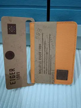 Dompet Eiger DIJAMIN ORIGINAL Bahan canvas mix kulit warna Orange