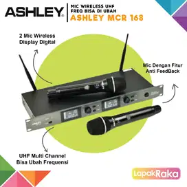 Mic Wireless UHF multi chanel Bisa Ubah Frequensi | Ashley MCR-168