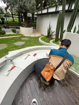 Custom bangku taman