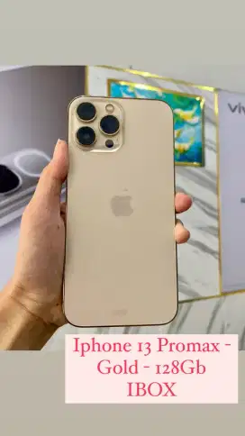 Iphone 13 promax 128gb gold ibox