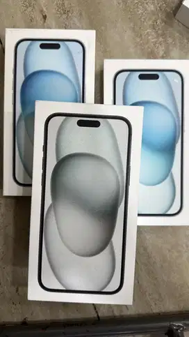 Iphone 15 plus 128 new black dan blue