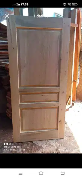 Pintu bakinya ready dari kayu bekas kamper oven berkualitas