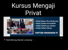 Kursus / Les Privat Belajar Alquran (Guru Ngaji)