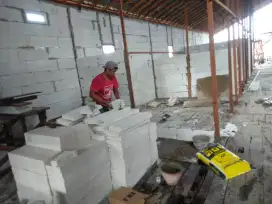 tukang bangunan batu dan cat