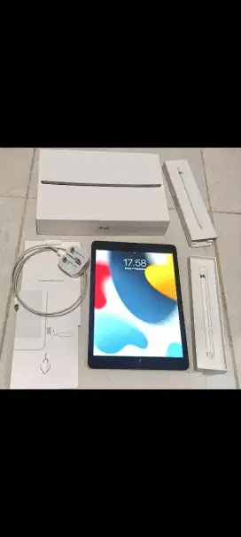 Paket ipad 9 wifi Cell 64gb + apple pencil gen 1