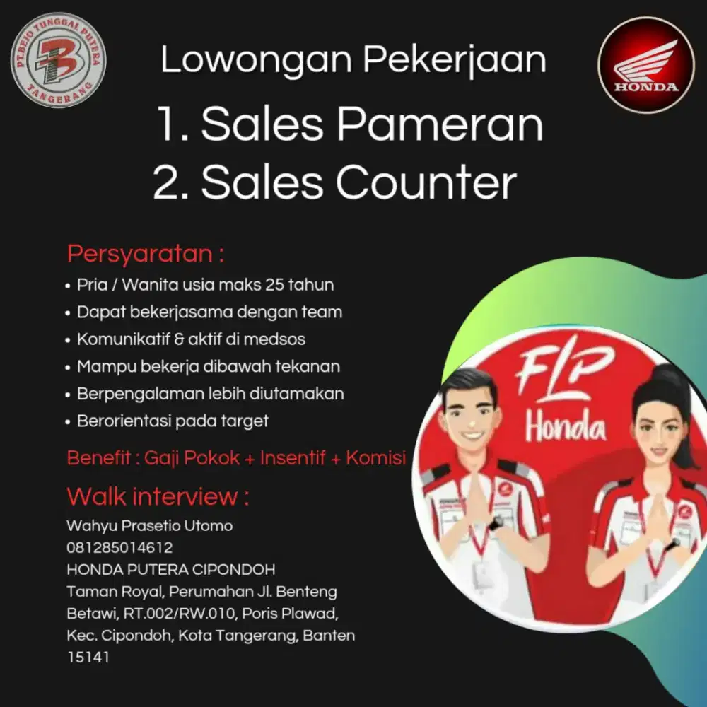 Marketing Pameran  dan Sales Pos