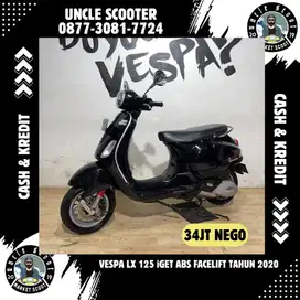 Vespa LX 125 iget Tahun 2020 Facelift Led Warna Hitam