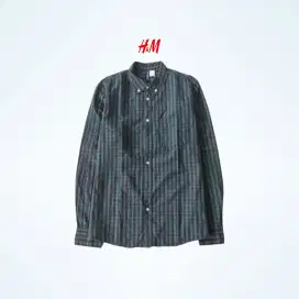 KEMEJA H&M LENGAN PANJANG KOTAK-KOTAK