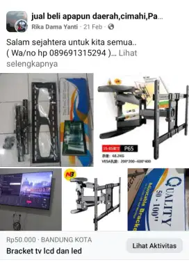 Bracket tv lcd dan led
