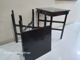 Meja kayu jati tua bisa buka pasang T.76cm x P.55cmx L.55cm. Hgr. 1pcs
