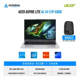 Laptop Gaming Murah Acer Aspire Lite C6DD/Intel N100/8GB/512GB