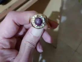 Cincin Ruby natural star