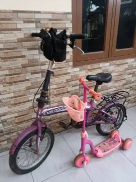 Sepeda evergreen 16 inc Bonus Skuter