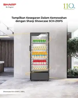 SHOWCASE SHARP SCH-210 NEW BERGARANSI RESMI