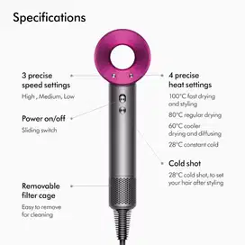 PRELOVED - Dyson Supersonic Hair Dryer HD-15 (Iron/Fuschia)