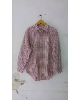 Polo rennaisance kemeja LS kotak kotak size L